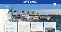 Desktop Screenshot of mykonos-badsalzuflen.de